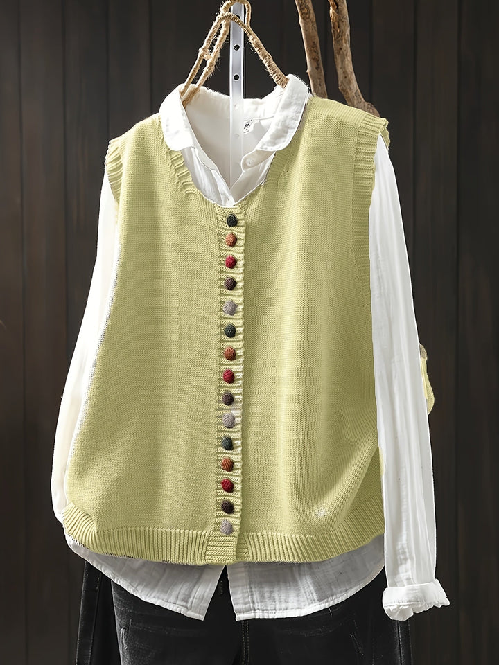 Gaelle - Stylish Casual Knitted Vest