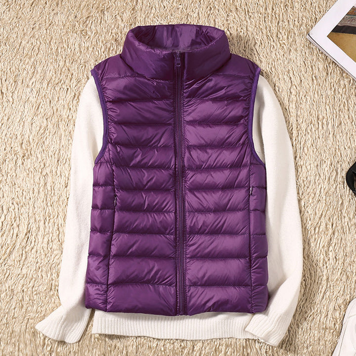Ambrie - Elegant Casual Puffer Vest