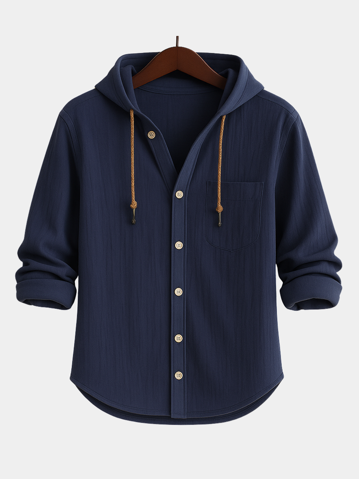 Leandro - Stylish Casual Hooded Shirt