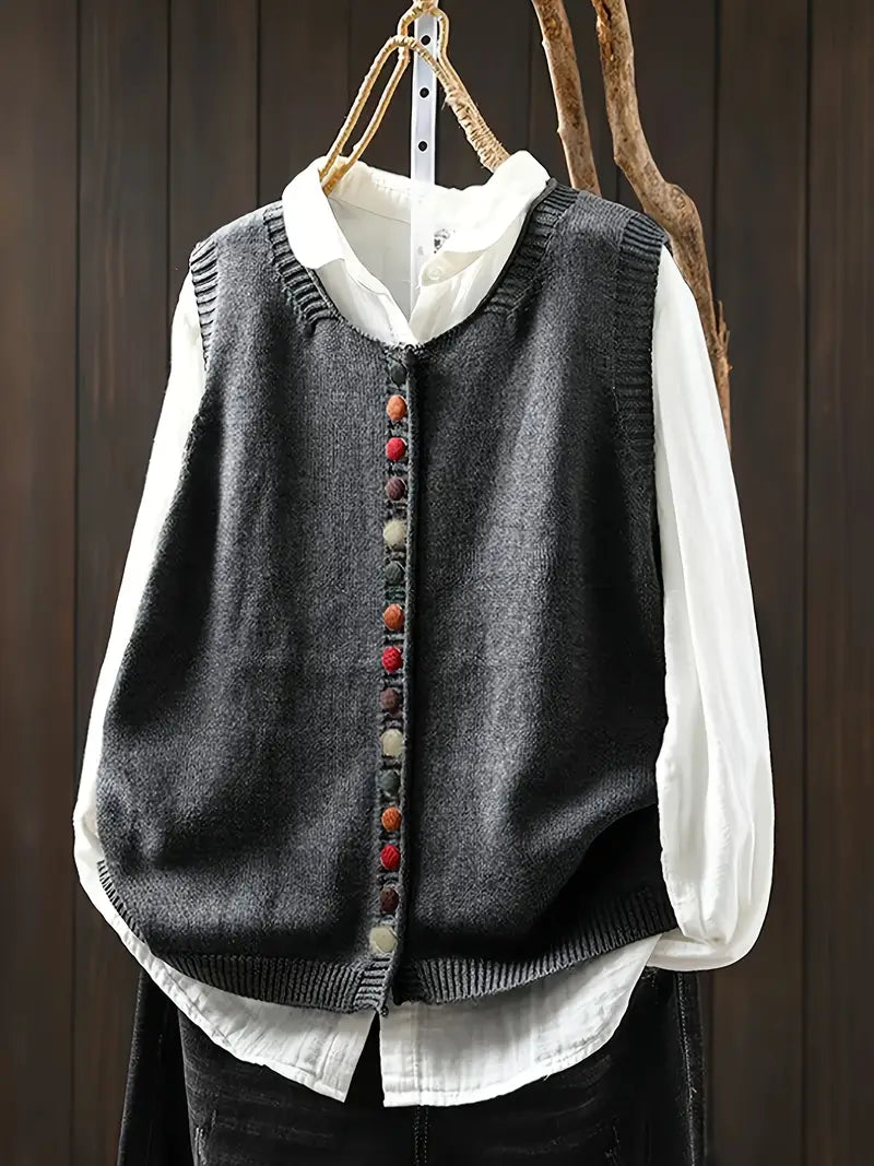 Gaelle - Stylish Casual Knitted Vest
