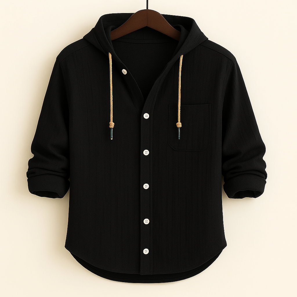 Leandro - Stylish Casual Hooded Shirt