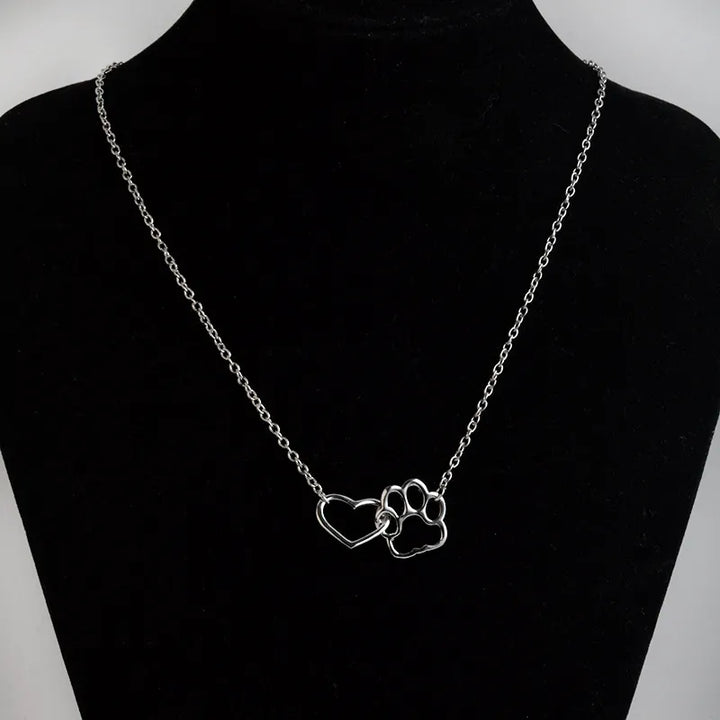 Christiana - Paw Print Pendant Necklace