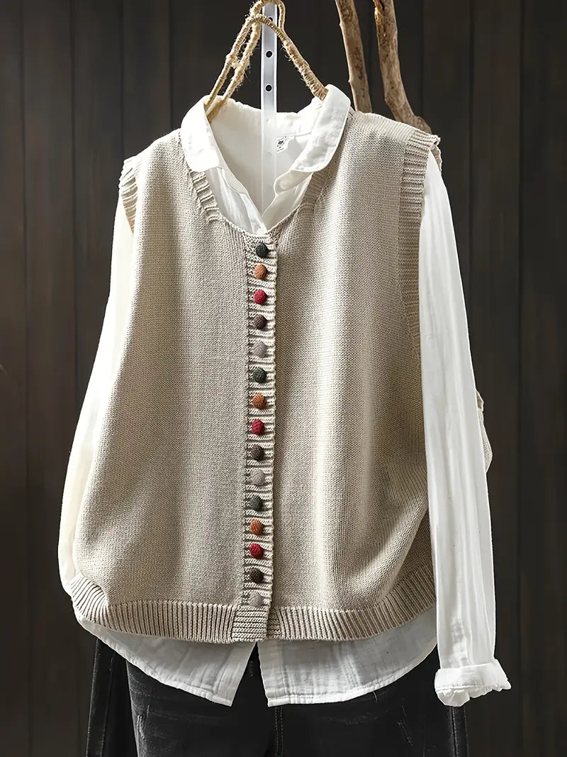 Gaelle - Stylish Casual Knitted Vest