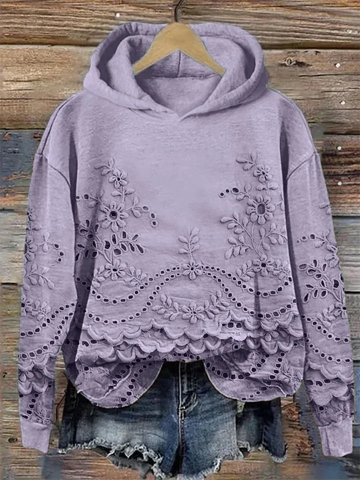 Eliska - Stylish Casual Floral Hoodie