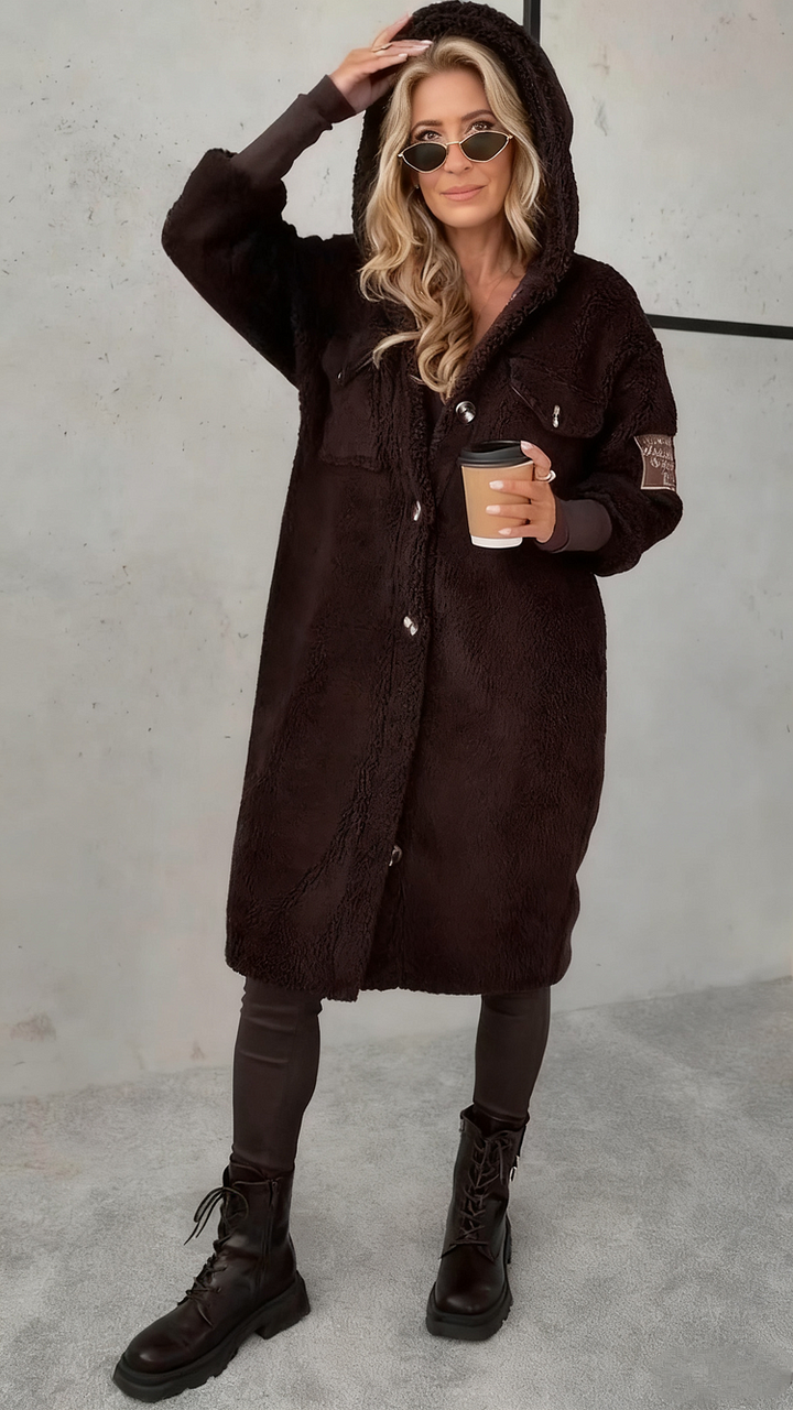 Arvessa - Stylish Casual Hooded Coat