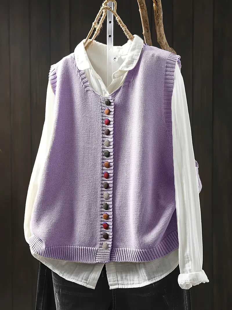 Gaelle - Stylish Casual Knitted Vest