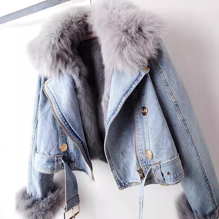 Fayana - Stylish Casual Denim Coat
