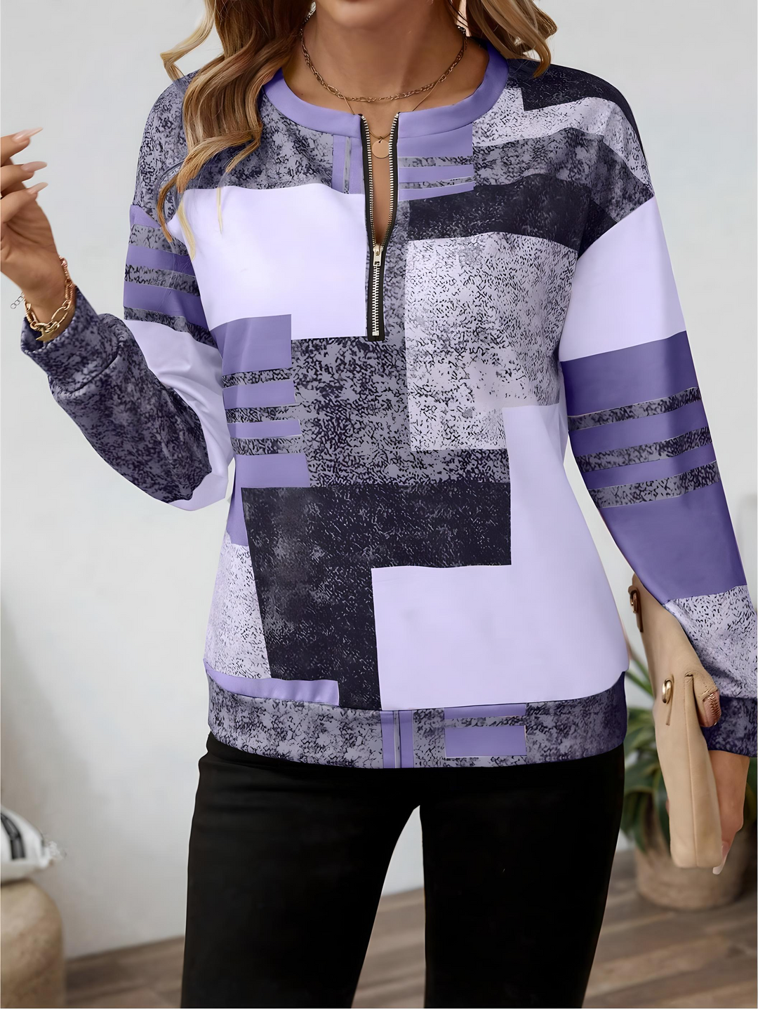 Justina - Elegant Casual Sweatshirt