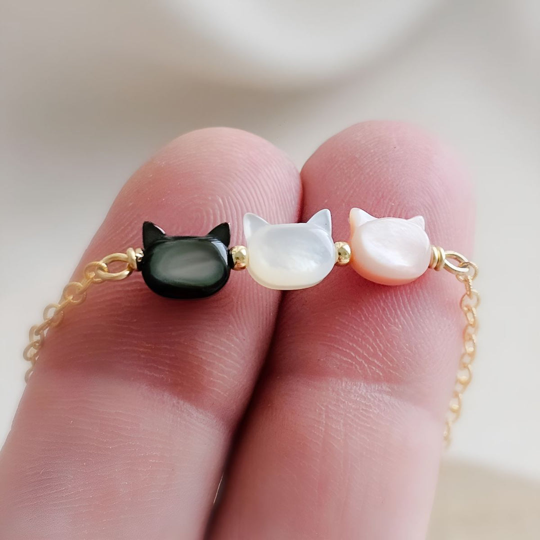 Elarina - Minimalist Cat Pendant Necklace