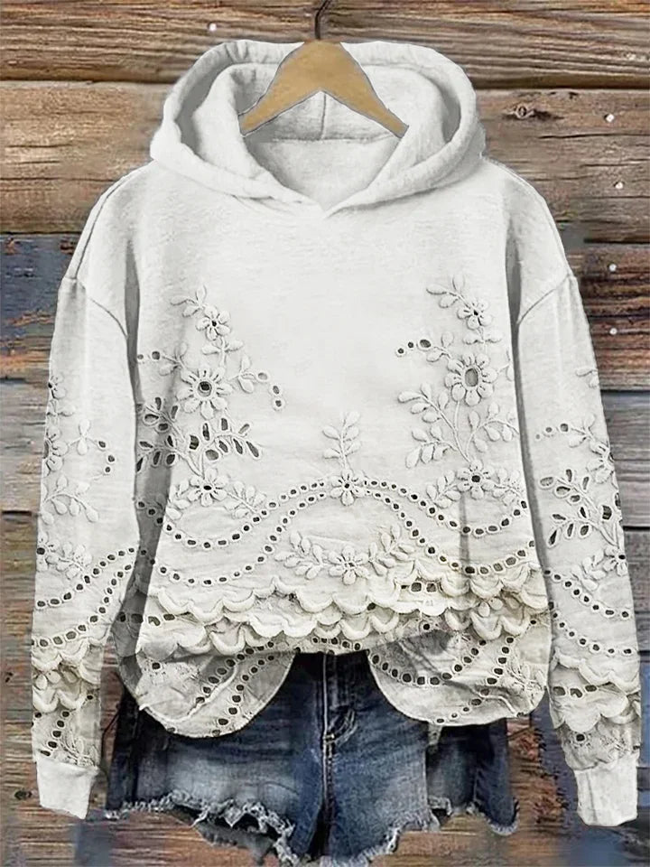 Eliska - Stylish Casual Floral Hoodie