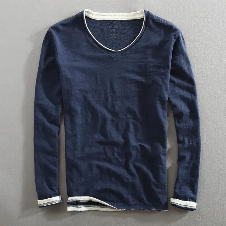 Aeson - Elegant Casual V-Neck T-shirt