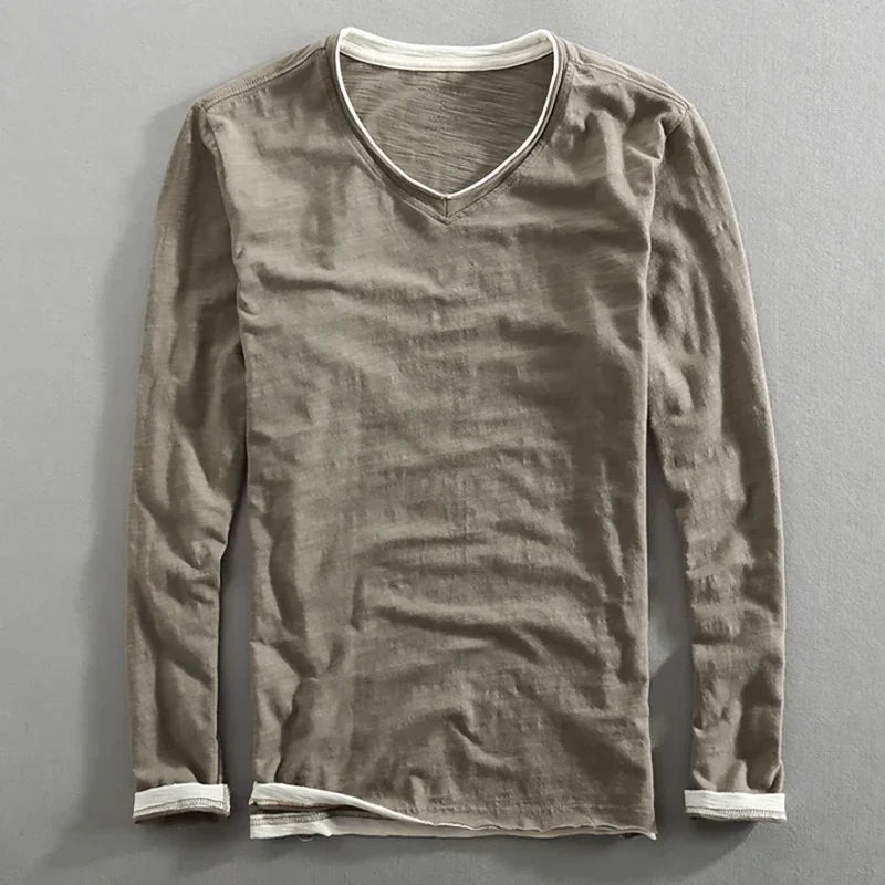 Aeson - Elegant Casual V-Neck T-shirt