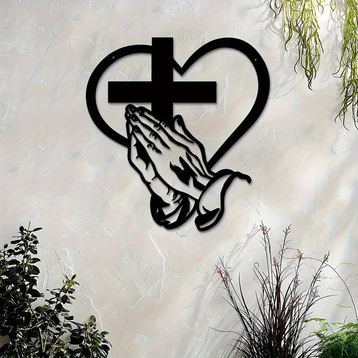 Clariel - Scripture Cross Metal Wall Art
