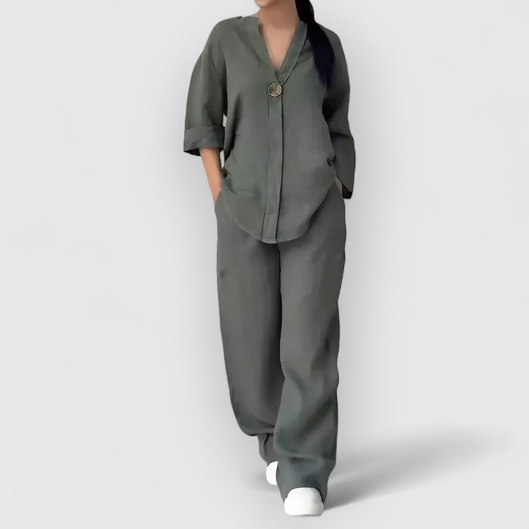 Leona - Elegant Casual Two Piece Set
